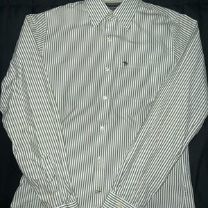 Abercrombie & Fitch Black and White Casual Button Down Shirt